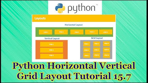 Python Horizontal Vertical Grid Layout Tutorial Part 15.7