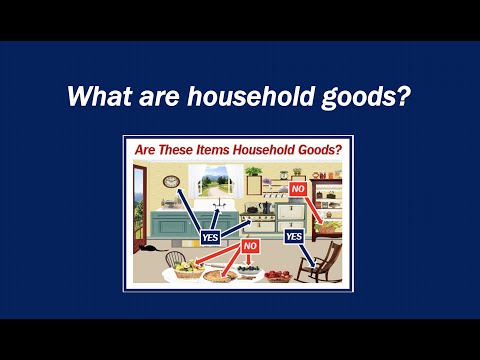 What are household goods? 