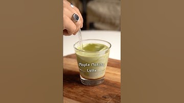 Maple matcha latte