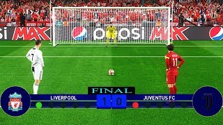 PES 2019 | UEFA Champions League Final | Liverpool vs Juventus FC | Penalty Shootout