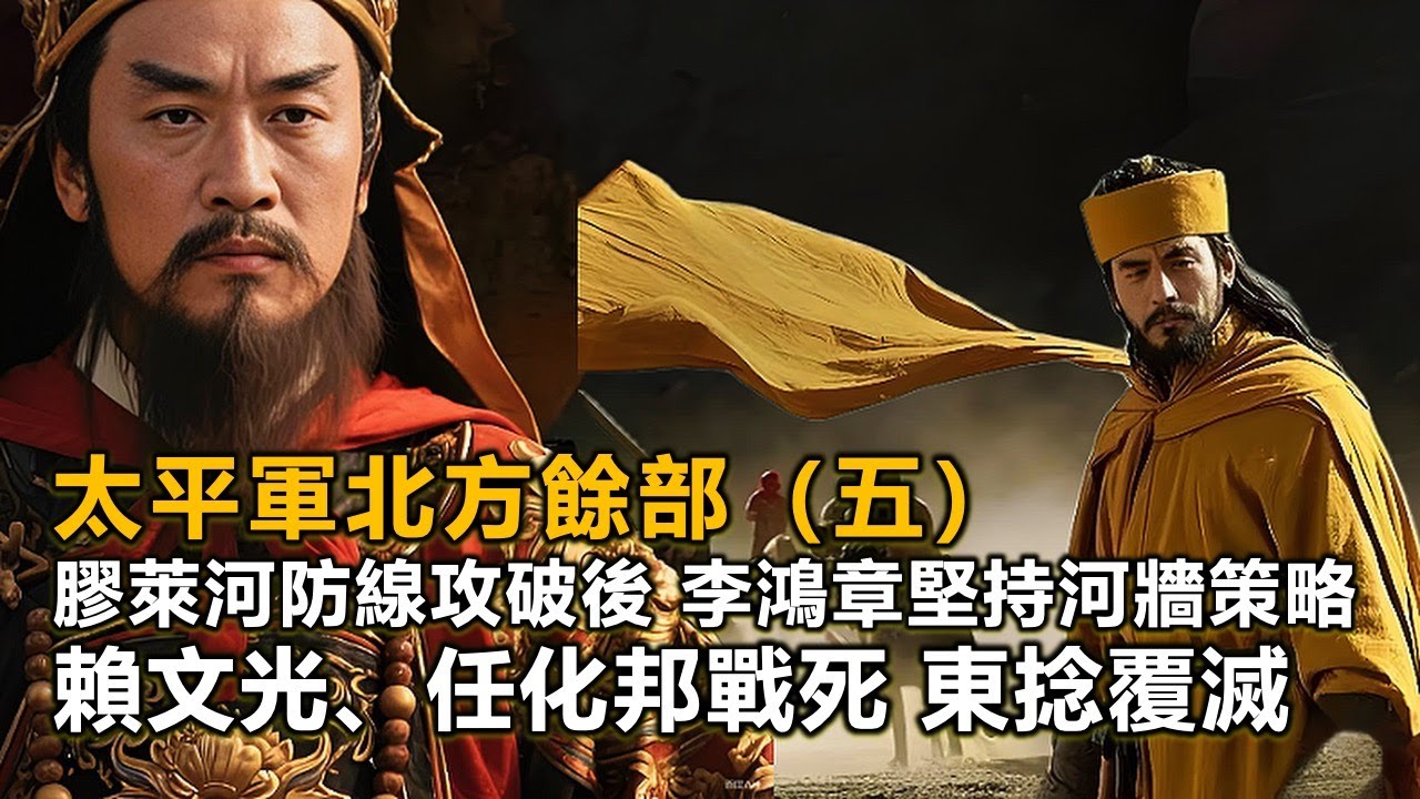 【五】李鴻章堅持河牆策略 賴文光和任化邦率領東捻軍突圍失敗，最後戰死，東捻軍滅亡#賴文光#任化邦#李鴻章#曾國藩#丁寶楨