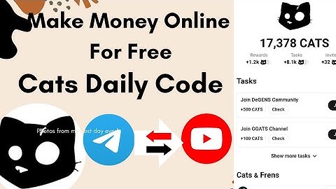 Make Money Online For Free Cats Code | Make Money Online For Free cats video code today