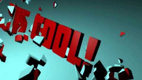 CINEMA 4D cool smashing text intro