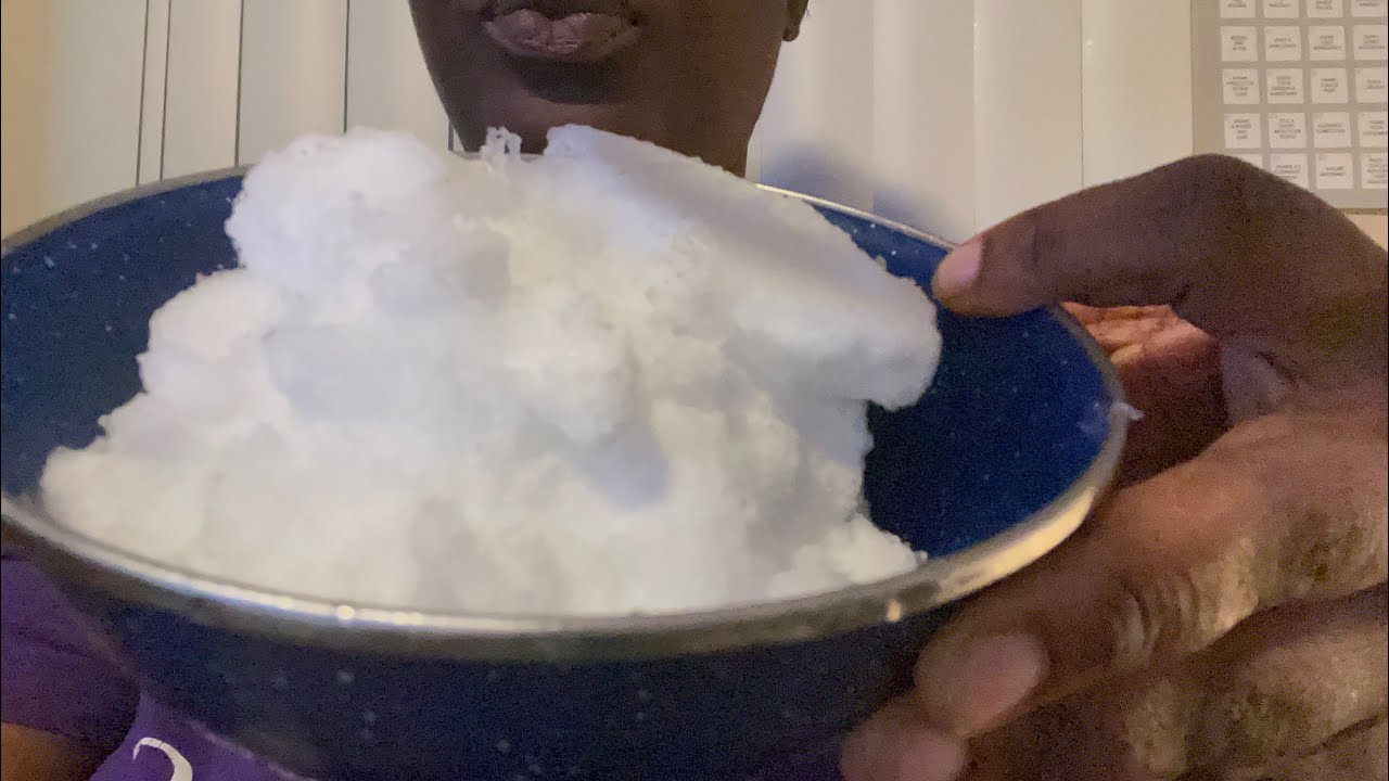 White Powder Ice Powdery Ice #iceeating #ice #powderyice - YouTube
