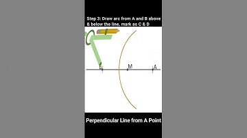 Perpendicular line from a Point #drawing #engineering #geometry #gtu #maths #perpendicular