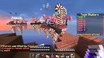 Hacker CubeCraft Team SkyWars & Glitch Abuser