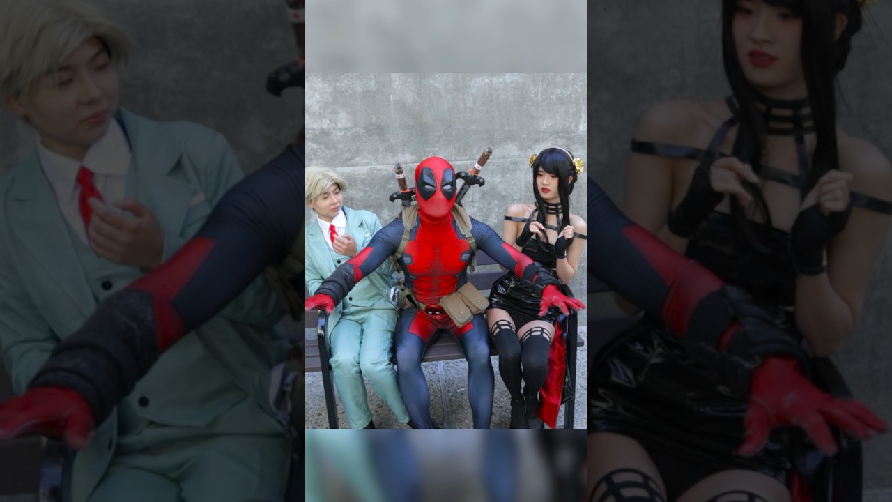 Deadpool meets Loid & Your Forger 🥜 #deadpool #spyxfamily #cosplay