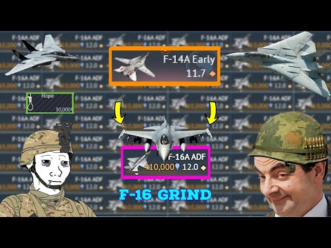 I DON'T NEED SLEEP I NEED F-16A! - ULTIMATE grind for the F-16 using the F-14A Tomcat!