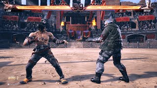 Law vs Bryan (Hardest AI) -  Tekken 8.