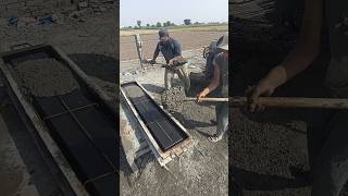 Handmade Concrete Slab On Site#HandmadeBuild #ConcreteSlab #DIYWork #Shorts