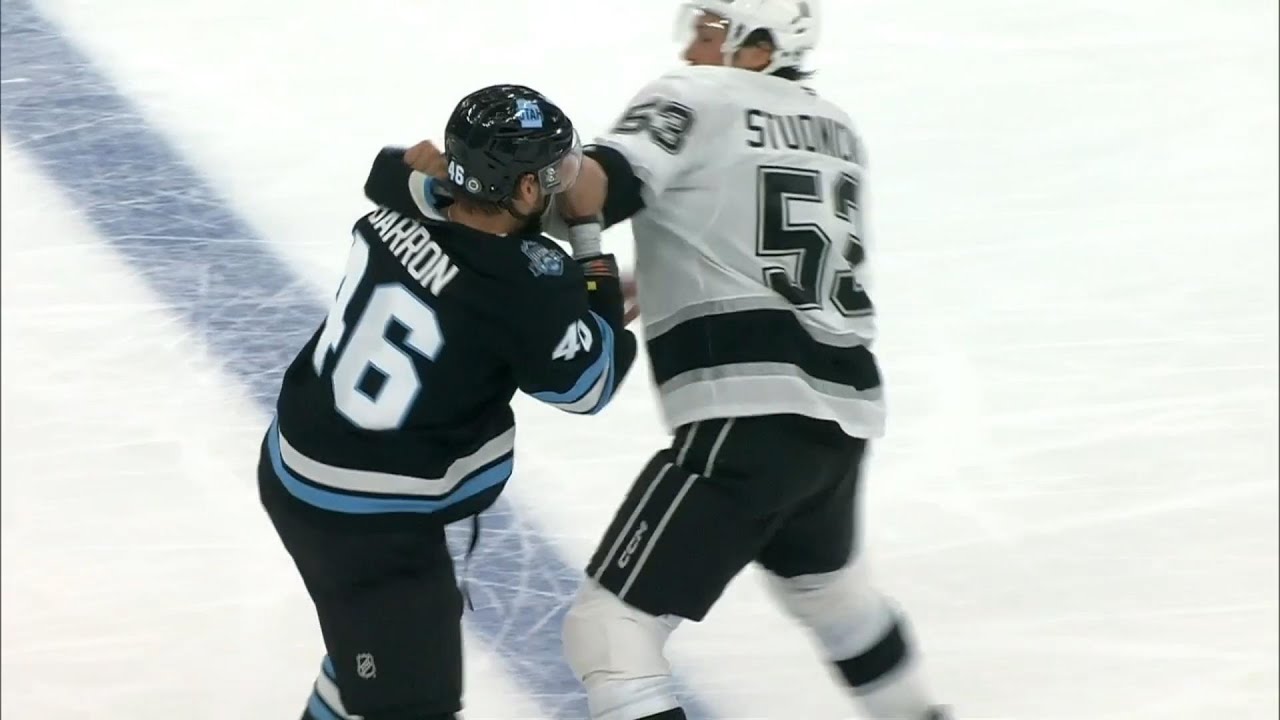 Back To Back Fights Utah Hockey Club Vs Los Angeles Kings