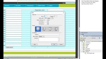 Dreamweaver Tutorial : Building Accountin Application 4 OF 10