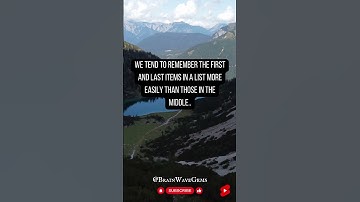 Cracking the Code: Unveiling Fascinating Psychology Facts about the Serial Position Effect