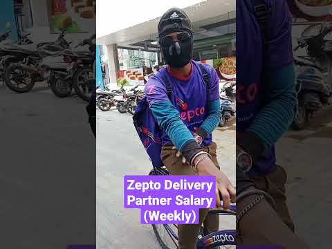 Zepto Delivery Boy&#39;s salary (Weekly) #shorts