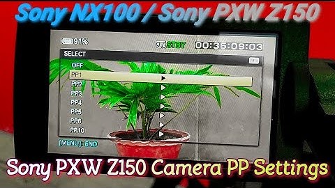 Sony pxw z150 camera PP Settings | Sony nx100 pp settings | Sony PXW Z150 & NX100 colour correction