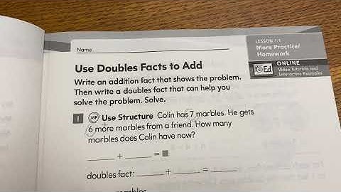 Into Math Homework Check Lesson 1.1