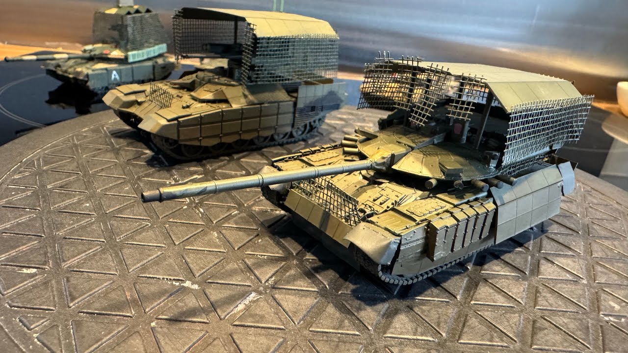 Объект 640 Лучший российский танк? Модель в масштабе 1/72 с 3D-печатными моделями БМПТ «Терминато...