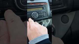 Розблокування магнітоли Nissan Note radio code Clarion. Decoding radio UA