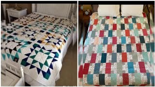 Latest Simple Quilted Patchwork Bedsheet Cover By 5 Star Fashion