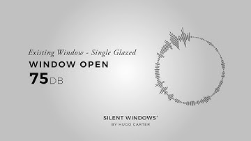 Noise Test - Existing Window - Single Glazed 54db / 75db