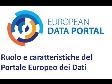 Webinar: Ruolo e caratteristiche del Portale Europeo dei Dati