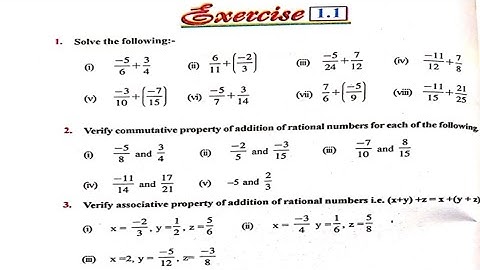 PSEB 8th maths exercise 1.1(Q-2) | PSEB 8th MATHS CHAPTER 1 Rational Numbers| pseb 8th math solution
