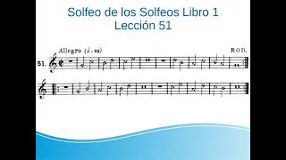 1-51.Compás de 2/2 Aprende a leer música paso a paso. Solfeo de los Solfeos Libro 1 Lección 51