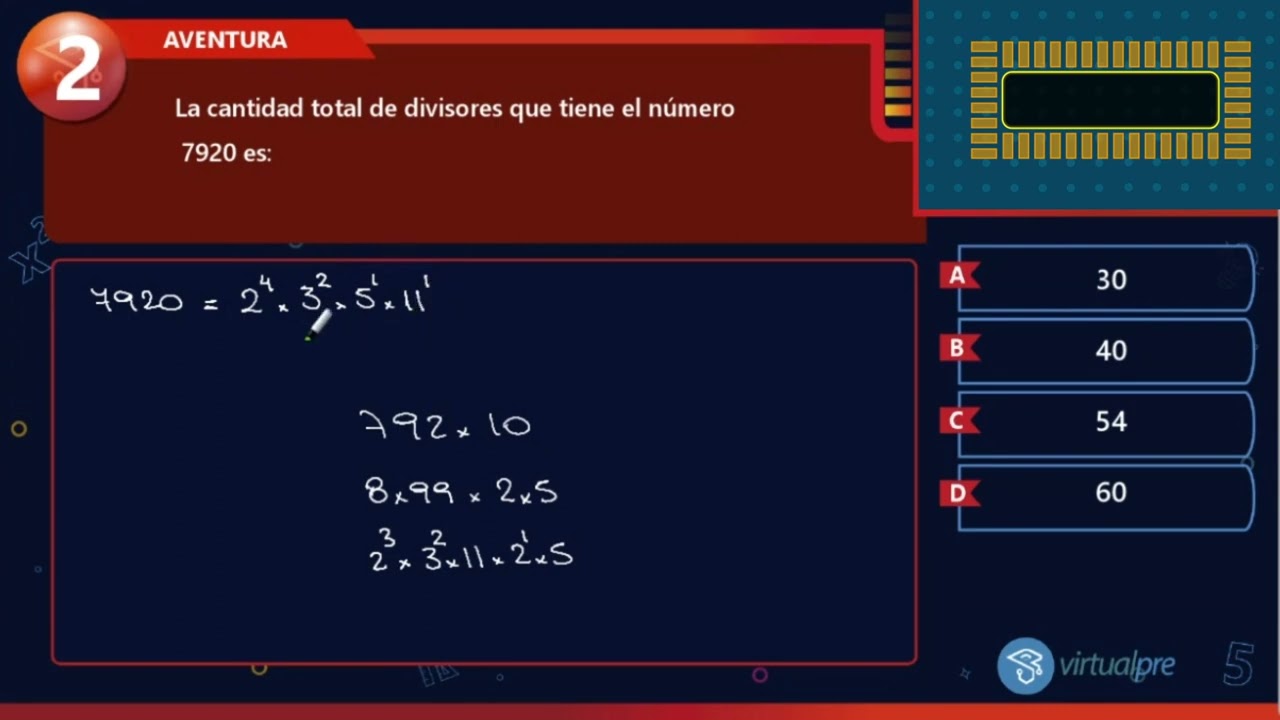 Números Primos - Aritmética - Academia Preuniversitaria ONLINE Virtual Pre