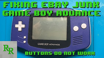 Fixing eBay Junk - Game Boy Advance - Buttons Don