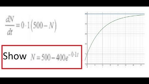 Modified Exponential Growth - Solving the Differential Equations