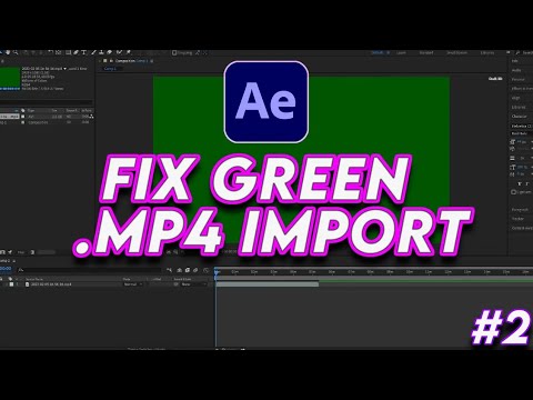 Fix After Effects Imported Footage is Green | Adobe After Effects