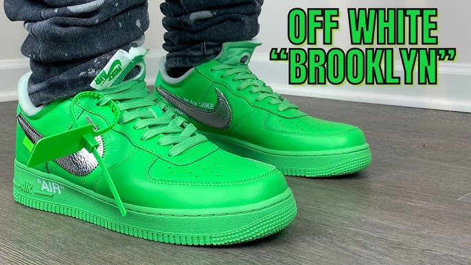 How to style Off White Nike Air Force 1 Green Spark ( On foot +