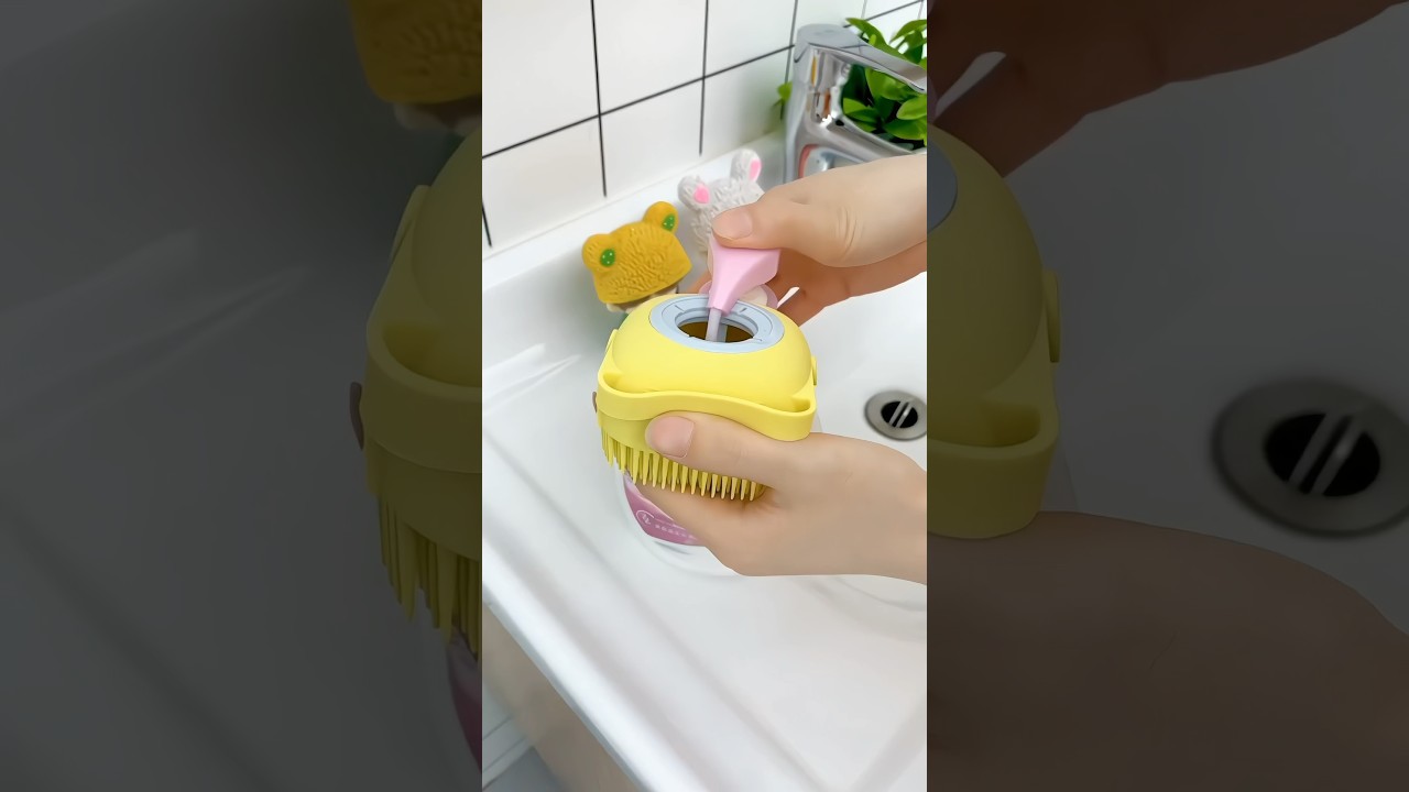 Silicone Bath Scrubber Brush 