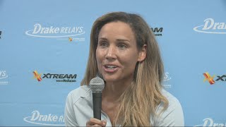 Lolo Jones into the Drake Relays Hall of Fame Resimi