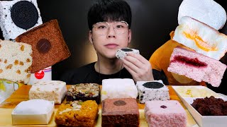ASMR 숨 턱턱 막히는 오레오설기 치즈설기 찹쌀떡 먹방 리얼사운드 Rice cake MUKBANG REAL SOUND もち白雪期