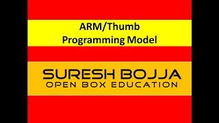 Famous ARM Processor - ARM/Thumb Programming Model OPEN BOX Education Profile