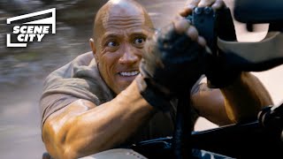 Helicopter Rhino Chase Scene | Jumanji Welcome to the Jungle