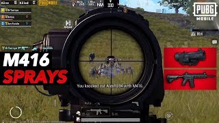 M416 + 6x SCOPE SPRAYS! | PUBG Mobile