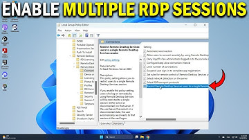 How To Enable Multiple RDP Sessions on Windows 10 or 11 Pro - Easy Fix