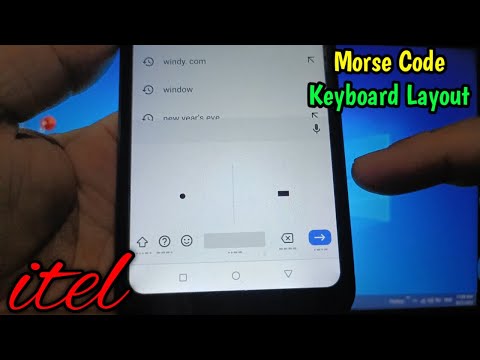 How to change keyboard layout into morse code on itel S15
