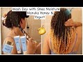 Wash Day with SHEA MOISTURE MANUKA HONEY & YOGURT line | Natural Hair Products