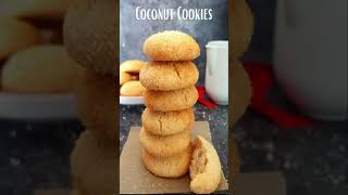 Eggless Coconut Cookies | Coconut Cookies  #shorts
