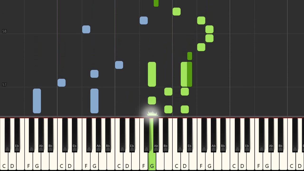 Hero Toen Ik Je Zag op piano [SYNTHESIA] YouTube