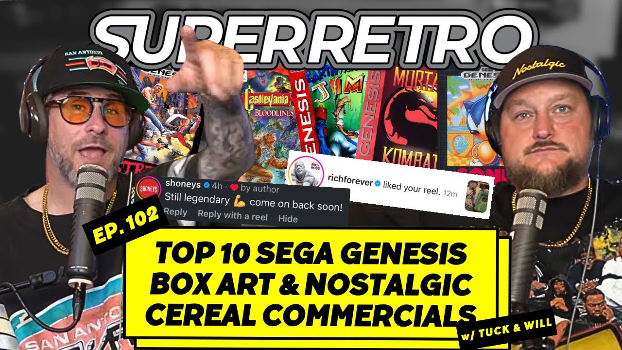 Top 10 Sega Genesis Box Art, Nostalgic Cereal Commercials, & Hacky