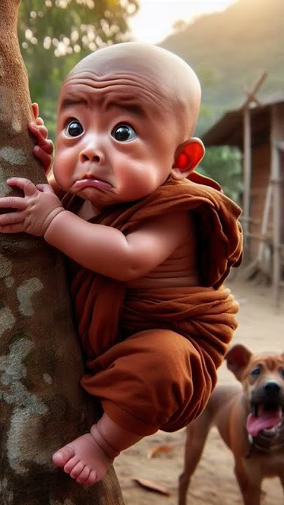 so cute little monk 🥰🌿🌿🌿🌿🌿🌿🌿🌿🌿🌿#littlemonk #cute #littlemonkey #cuteba