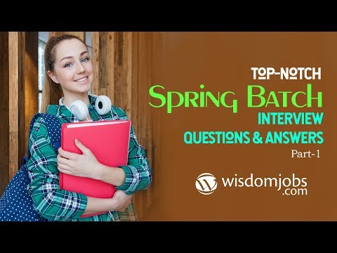 Spring Batch Interview