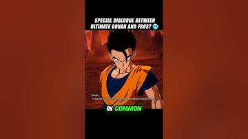 Special Dialogue Between Ultimate Gohan And Frost 🤯 #crashout #ultimategohan #sparkingzero #dbz