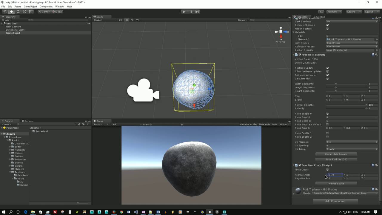 Procedural Rocks v1.2 - v1.3 (New Features) - YouTube