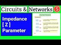 Impedance parameters two port network