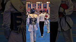 Both Landed Face Kicks at the Same Time! 😳🔥 | Taekwondo -58kg #facekick #viral #shorts